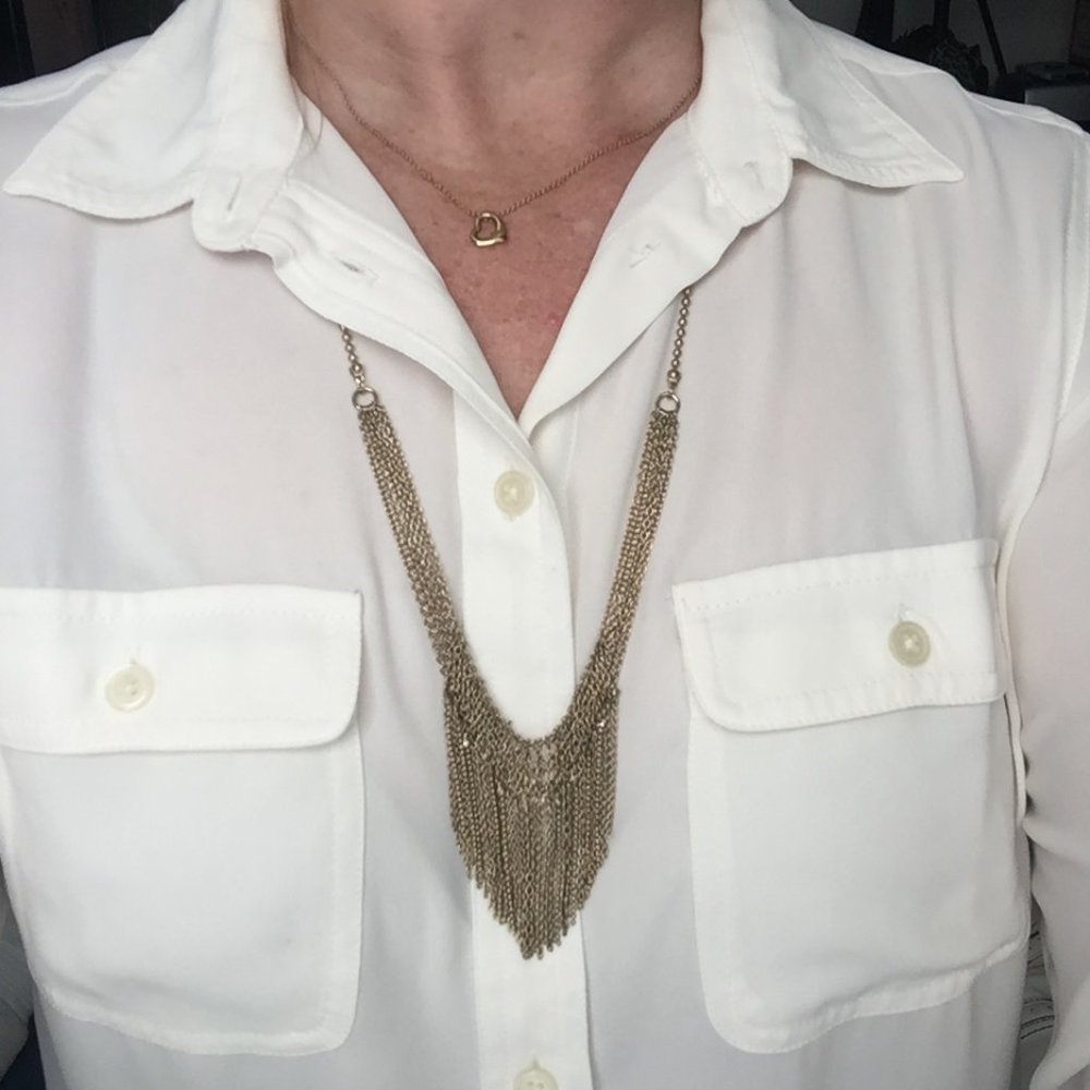 BR Fringe Gold Necklace